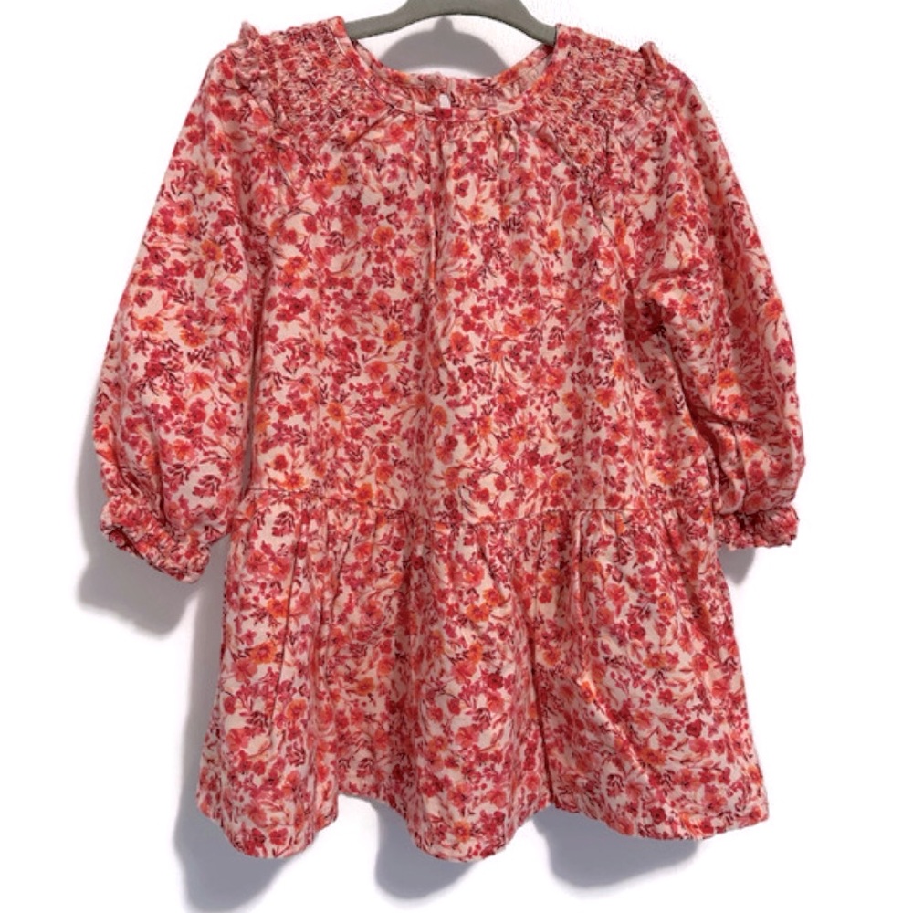 Old Navy Floral Pink and Cream Dress